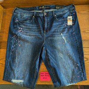 NEW Women's Seven7 Ankle Skinny Jeans, 24W